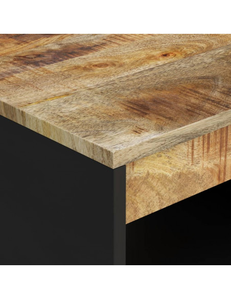 Tavolino da Salotto 55x50x40 cm in Legno Massello di Mango