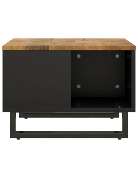 Tavolino da Salotto 60x50x35 cm in Legno Massello di Mango