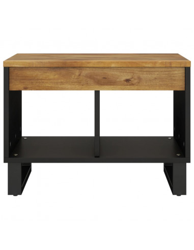 Tavolino da Salotto 55x50x40 cm in Legno Massello di Mango