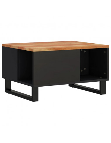 Tavolino da Salotto 60x50x35 cm in Legno Massello di Acacia