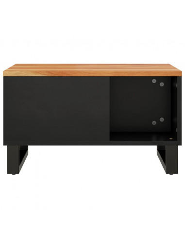 Tavolino da Salotto 60x50x35 cm in Legno Massello di Acacia