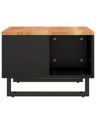 Tavolino da Salotto 60x50x35 cm in Legno Massello di Acacia