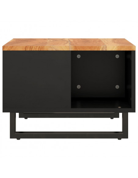 Tavolino da Salotto 60x50x35 cm in Legno Massello di Acacia