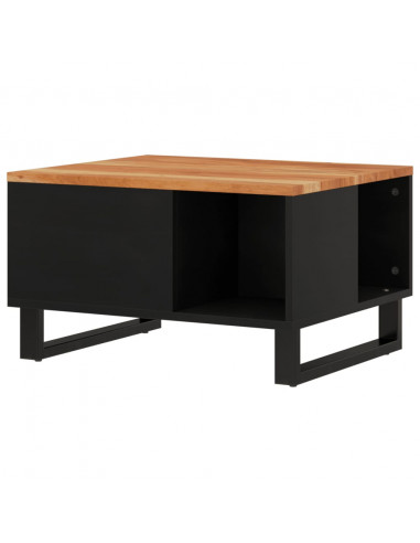 Tavolino da Salotto 60x50x35 cm in Legno Massello di Acacia