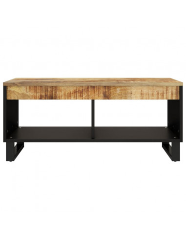 Tavolino da Salotto 90x50x40 cm in Legno Massello di Mango