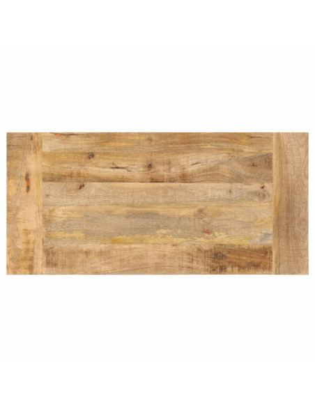 Tavolino da Salotto 110x52x40 cm in Legno Massello di Mango