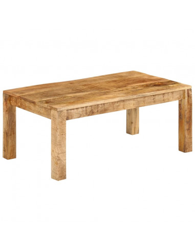Tavolino da Salotto 100x55x40 cm in Legno Massello di Mango