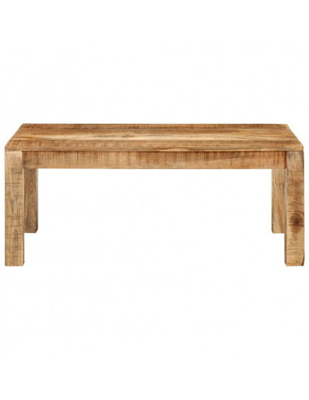 Tavolino da Salotto 100x55x40 cm in Legno Massello di Mango