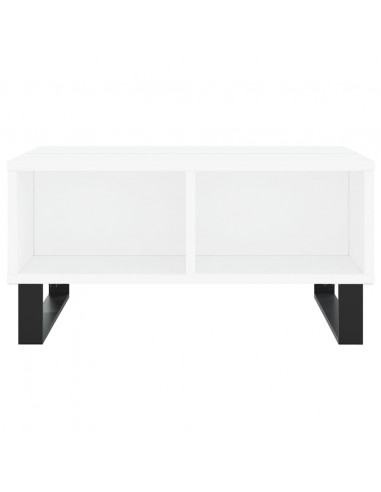 Tavolino da Salotto Bianco 60x60x30 cm in Legno Multistrato