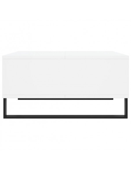 Tavolino da Salotto Bianco 60x60x30 cm in Legno Multistrato