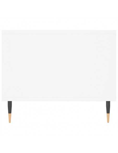 Tavolino da Salotto Bianco 102x50x40 cm in Legno Multistrato