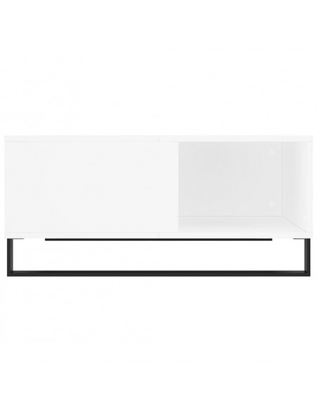 Tavolino da Salotto Bianco 80x80x36,5 cm in Legno Multistrato