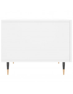 Tavolino da Salotto Bianco 50x50x40 cm in Legno Multistrato 2