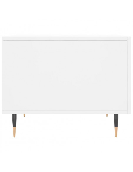 Tavolino da Salotto Bianco 50x50x40 cm in Legno Multistrato