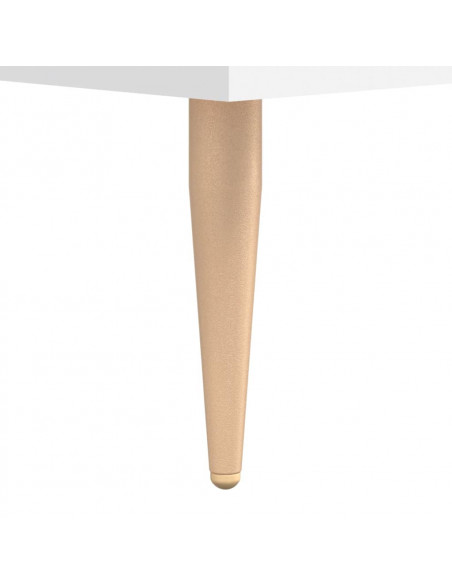 Tavolino da Salotto Bianco 50x50x40 cm in Legno Multistrato