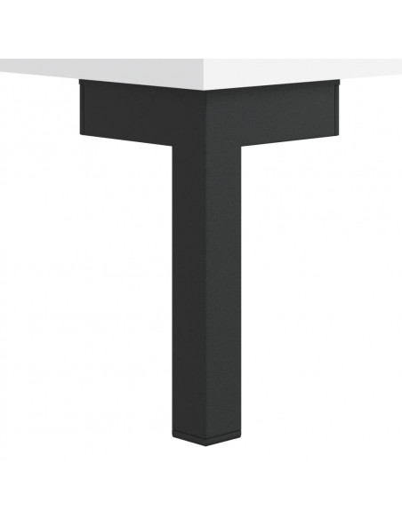 Tavolino da Salotto Bianco 50x50x40 cm in Legno Multistrato