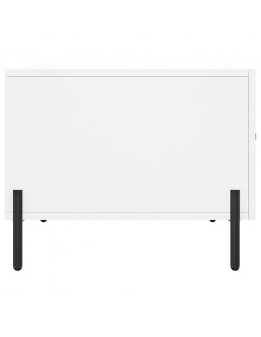 Tavolino da Salotto Bianco 50x50x40 cm in Legno Multistrato