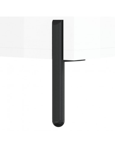 Tavolino da Salotto Bianco Lucido 50x50x40 cm Legno Multistrato