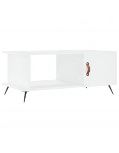 Tavolino da Salotto Bianco 90x50x40 cm in Legno Multistrato 2