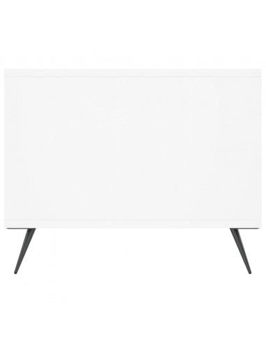 Tavolino da Salotto Bianco 102x50x40 cm in Legno Multistrato