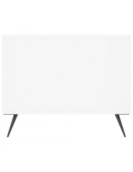 Tavolino da Salotto Bianco 102x50x40 cm in Legno Multistrato