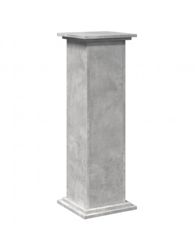 Espositore con Portaoggetti Grigio Cemento 31x30x90 Truciolato