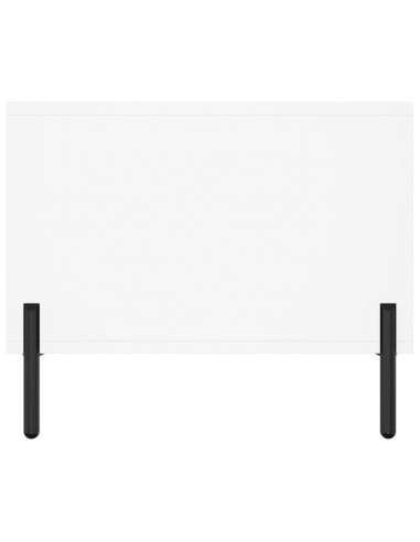 Tavolino da Salotto Bianco 102x50x40 cm in Legno Multistrato