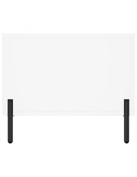 Tavolino da Salotto Bianco 102x50x40 cm in Legno Multistrato