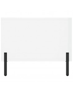 Tavolino da Salotto Bianco Lucido 102x50x40cm Legno Multistrato 2