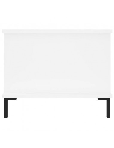 Tavolino da Salotto Bianco 90x50x40 cm in Legno Multistrato