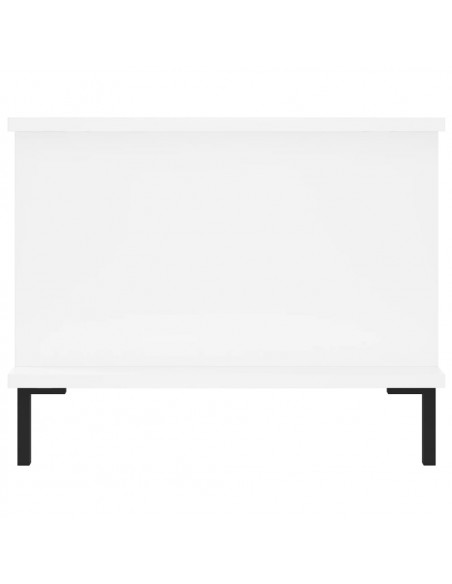 Tavolino da Salotto Bianco 90x50x40 cm in Legno Multistrato