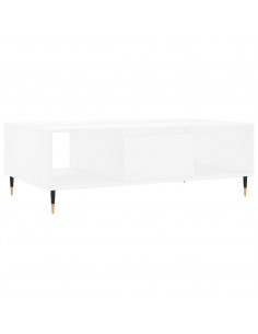 Tavolino da Salotto Bianco 104x60x35 cm in Legno Multistrato 2