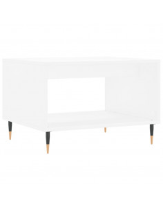 Tavolino da Salotto Bianco 60x50x40 cm in Legno Multistrato 2