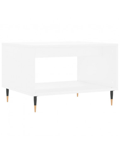 Tavolino da Salotto Bianco 60x50x40 cm in Legno Multistrato