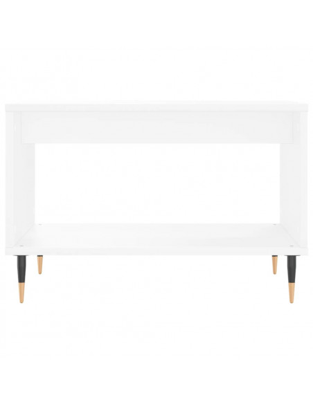 Tavolino da Salotto Bianco 60x50x40 cm in Legno Multistrato