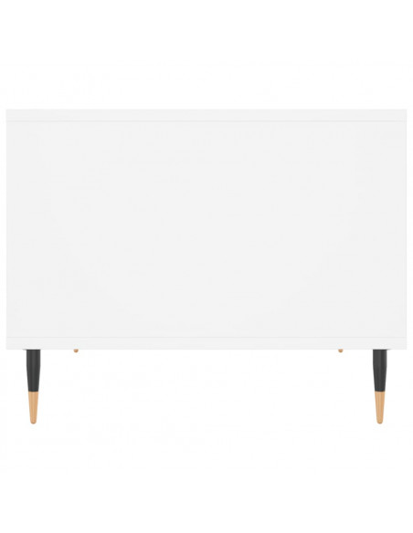 Tavolino da Salotto Bianco 60x50x40 cm in Legno Multistrato