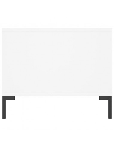 Tavolino da Salotto Bianco 90x50x40 cm in Legno Multistrato