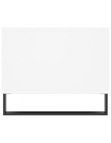 Tavolino da Salotto Bianco 90x50x40 cm in Legno Multistrato