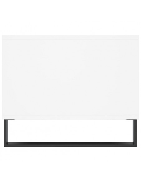 Tavolino da Salotto Bianco 90x50x40 cm in Legno Multistrato