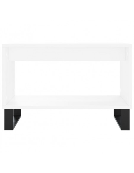 Tavolino da Salotto Bianco 60x50x40 cm in Legno Multistrato