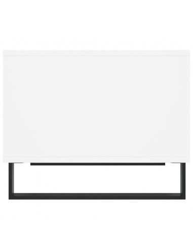 Tavolino da Salotto Bianco 60x50x40 cm in Legno Multistrato