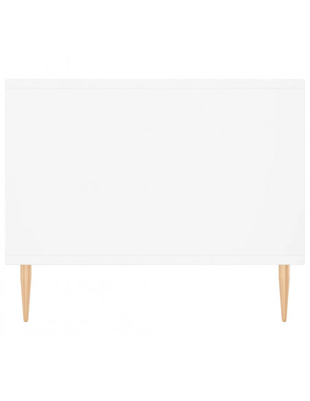 Tavolino da Salotto Bianco 90x50x40 cm in Legno Multistrato
