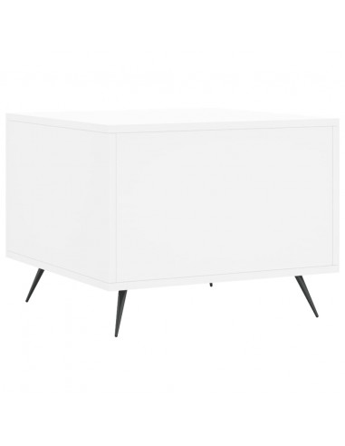 Tavolino da Salotto Bianco 50x50x40 cm in Legno Multistrato