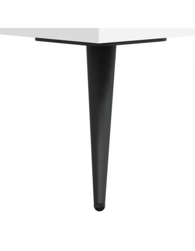 Tavolino da Salotto Bianco 50x50x40 cm in Legno Multistrato