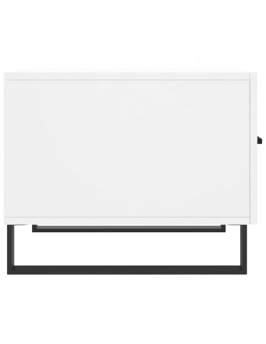 Tavolino da Salotto Bianco 50x50x40 cm in Legno Multistrato