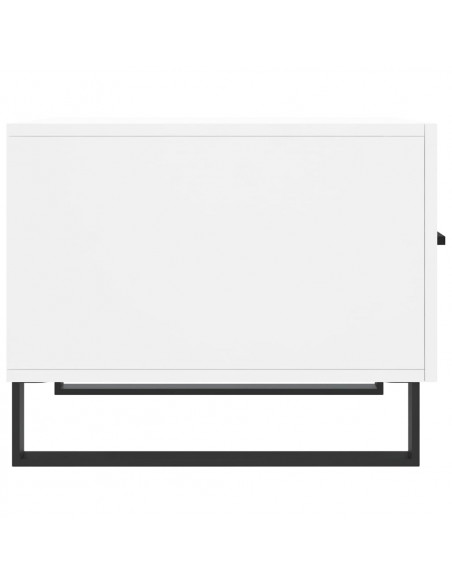 Tavolino da Salotto Bianco 50x50x40 cm in Legno Multistrato