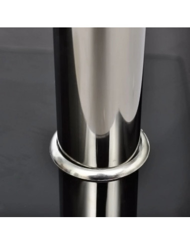 Tavolino da Caffè in Vetro con 2 Ripiani