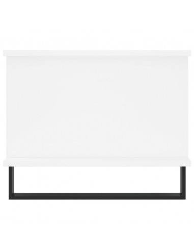 Tavolino da Salotto Bianco 90x50x40 cm in Legno Multistrato