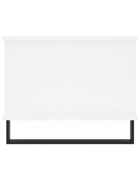 Tavolino da Salotto Bianco 90x50x40 cm in Legno Multistrato