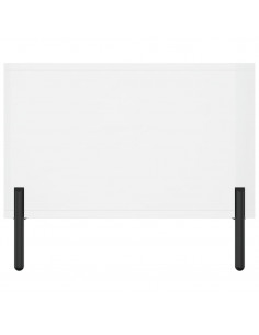 Tavolino da Salotto Bianco Lucido 90x50x40 cm Legno Multistrato 2